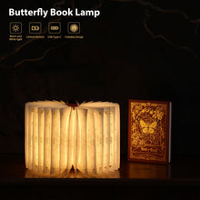 Carica l'immagine nel visualizzatore di Gallery, Lampada-libro pieghevole Regalo per amanti dei libri, lampada di carta pieghevole, luce da libro portatile per arredamen