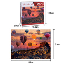 Carica l'immagine nel visualizzatore di Gallery, Vicloon Jigsaw Puzzle, 1000Pcs Puzzle Classici, Paesaggi Puzzle Giochi Rilassamento e Intelligence, Puzzle per Gioco Familiare, Festa Aziendale, Regalo per Amore e Amico (il Pallone d’aria Calda)