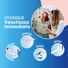 Carica l'immagine nel visualizzatore di Gallery, Fria Easy Fresh Body Care, Panni Igiene Corpo Fuori Casa, Profumo The Verde, Azione Detergente Senza Risciacquo, Dermato