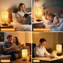 Carica l'immagine nel visualizzatore di Gallery, Suright Lampada da Comodino Touch, Dimmerabile e con Memoria Luminosità, Lampada da Tavolo per Camera da Letto Soggiorno