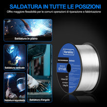 Carica l'immagine nel visualizzatore di Gallery, Filo Animato No Gas 0,8mm Peso netto: 0,9 kg- Bobina E71T-GS per Saldatrice MIG, Saldatura Semiautomatica Multiuso (Acci
