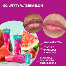 Carica l'immagine nel visualizzatore di Gallery, essence JUICY BOMB lucidalabbra brillante idratante finish lucido (10 ml)
