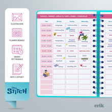 Carica l&#39;immagine nel visualizzatore di Gallery, Grupo Erik: Diario Scuola 2024 2025 Stitch, Agenda settimanale A5 12 mesi, 14,8x21 cm, Agenda Disney Stitch 2024 2025, Diario Stitch 2024-2025, Cancelleria Stitch