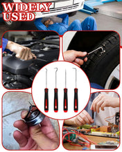 Carica l'immagine nel visualizzatore di Gallery, 4Pcs Rimozione del paraolio, Estrattore per Guarnizioni Olio Auto, Strumento di Rimozione Guarnizione O-Ring, Rimozione 
