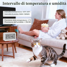 Carica l'immagine nel visualizzatore di Gallery, Termometro Ambiente Interno, Igrometro Umidità Casa WiFi, Con Smart Alert, Archiviazione dei dati, Termoigrometro per ca