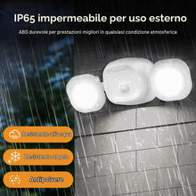 Carica l'immagine nel visualizzatore di Gallery, Toowell Lampada da esterno con sensore di movimento, telecomando, lampada da esterno a LED, con batteria, lampada da est
