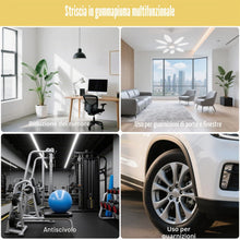 Carica l'immagine nel visualizzatore di Gallery, Strisce di gomma espansa autoadesive, spessore 6 mm, larghezza 50 mm