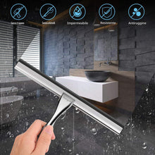 Carica l'immagine nel visualizzatore di Gallery, Ibergrif M34101 - Tergivetro da Bagno, Tergicristallo per Doccia, Senza Perforazione, Lavavetri Spazzola con Gancio, Tira Vetri, Acciaio, Cromo