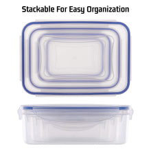 Carica l'immagine nel visualizzatore di Gallery, Set di Contenitori per Alimenti, Ermetica 8 Pezzi in Plastica Senza BPA,Adatto per Lavastoviglie,Congelatore,Microonde