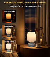Carica l'immagine nel visualizzatore di Gallery, Abat Jour da Comodino Tavolo Moderna e Portatile per La Camera da Letto per Bambini, Abat Jour per La Lettura, Lampada L