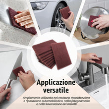 Carica l'immagine nel visualizzatore di Gallery, BokWin 6 pezzi 3M Scotch Brite 7447 di grado molto fine per uso generico, 200 x 125 mm, rosso