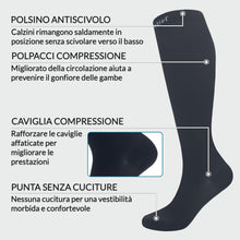 Carica l'immagine nel visualizzatore di Gallery, 360 Relief Calze Compressione Graduata Donna e Uomo, Calze Elastiche