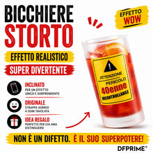 Carica l'immagine nel visualizzatore di Gallery, DFPRIME Bicchiere Ubriaco 40 Anni - Regalo 40 Anni Uomo Donna Divertente - Gadget Compleanno 40 Anni Originale - Bicchie