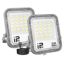 Carica l'immagine nel visualizzatore di Gallery, Willpower Faro LED Esterno 30W Faretti LED 6000K Bianco Con Spina