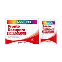 Carica l'immagine nel visualizzatore di Gallery, Massigen - Pronto Recupero Energia Plus, Integratore Tonico Energetico con Creatina, Arginina, Beta-Alanina, Vitamine e 