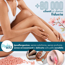 Carica l'immagine nel visualizzatore di Gallery, My Skin WAX - Scaldacera professionale con ciotola in silicone, riscaldatore digitale per cera calda: kit ceretta senza 