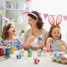 Carica l'immagine nel visualizzatore di Gallery, Accessori Coniglio Costume 2 Pezzi Orecchie e Coda da Coniglio Cerchietto con Orecchie da Coniglio Cosplay per Pasqua, F