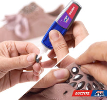 Carica l&#39;immagine nel visualizzatore di Gallery, Loctite Super Attak Creative, Colla liquida trasparente con applicatore a penna, Colla attaccatutto forte per applicazioni facili e precise, Adesivo per legno, gomma, metallo, pelle, 1x3g
