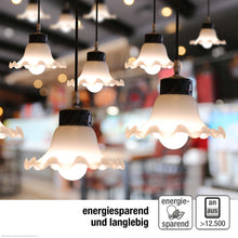 Carica l'immagine nel visualizzatore di Gallery, Hellum 3 lampadine LED goccia E14 2,2W sostituisce 25W vetro opaco