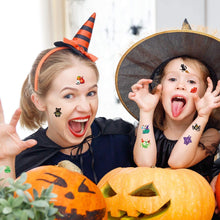 Carica l'immagine nel visualizzatore di Gallery, 30 Fogli Tatuaggi Temporanei per Bambini, Luminose Tatuaggi Halloween