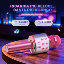Carica l'immagine nel visualizzatore di Gallery, Microfono Bambini, Microfono Wireless Regalo