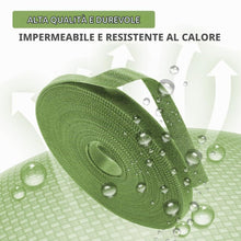 Carica l'immagine nel visualizzatore di Gallery, Adiwo Fascette per piante 15m x 10mm, nastro da giardino verde riutilizzabile, autoadesivo, per arrampicata e gestione d