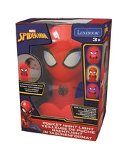 Carica l'immagine nel visualizzatore di Gallery, Lexibook, Spider-Man, Luce notturna a colori per la stanza dei bambini, cambio di colore, luce uniforme, Batteria, Blu/R