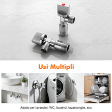 Carica l'immagine nel visualizzatore di Gallery, Ibergrif M22008 Valvola ad Angolo 1/2", 2 Pezzi