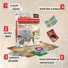 Carica l&#39;immagine nel visualizzatore di Gallery, Hidden Games - Calendario dell&#39;Avvento con puzzle -Il Giro del Mondo del Professor Leonardo - Un gioco di enigmi in 24 buste misteriose