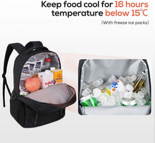 Carica l&#39;immagine nel visualizzatore di Gallery, TOURIT Borsa Termica Zaino Termico Frigo 25 lattine Porta Pranzo per PIC-nic/All&#39;aperto/Eventi Sportivi/Campeggio/Barbecue
