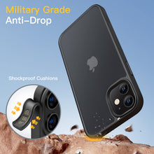 Carica l'immagine nel visualizzatore di Gallery, JETech Cover Opaca per iPhone 12/12 Pro, Nero