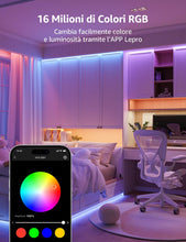 Carica l'immagine nel visualizzatore di Gallery, Lepro SE1 Striscia LED RGBIC 5M Smart WiFi