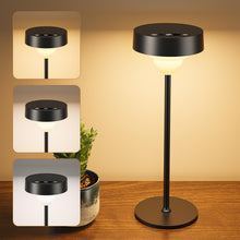 Carica l'immagine nel visualizzatore di Gallery, Lampada LED da Tavolo Senza Fili Lampade da Tavolo Batteria Ricaricabile con USB-C, Lampada Tavolo Dimmerabili per Salot