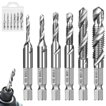 Carica l'immagine nel visualizzatore di Gallery, 6 pezzi Punte Trapano Maschi Countersink Tap M3 M4 M5 M6 M8 M10 Kit