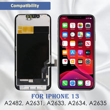Carica l'immagine nel visualizzatore di Gallery, Yodoit Display per iPhone 13, Kit di Ricambio Schermo LCD da 6,1 Pollici, digitalizzatore Touch FHD con Kit di Riparazio