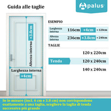 Carica l'immagine nel visualizzatore di Gallery, Apalus VP Zanzariera Magnetica per Porta Balcone 120×240 cm, 2× più resistente del modello Classico, anti-graffio per ga