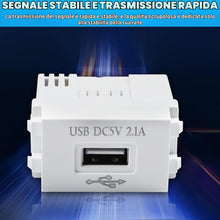 Carica l'immagine nel visualizzatore di Gallery, 3 moduli di alimentazione USB: presa da 220 V su trasformatore da 5 V, presa di ricarica USB da 2,1 A, adattatore di com