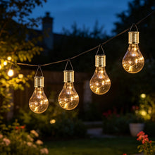 Carica l'immagine nel visualizzatore di Gallery, Lampadine Solari Sospese da Esterno Led,4 Pezzi Lampadine a Energia Solare