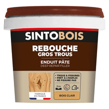 Carica l'immagine nel visualizzatore di Gallery, SINTO - Rimorchio in legno per grandi fori e crepe, 500 g, ideale per riempire grandi fori e crepe sul legno