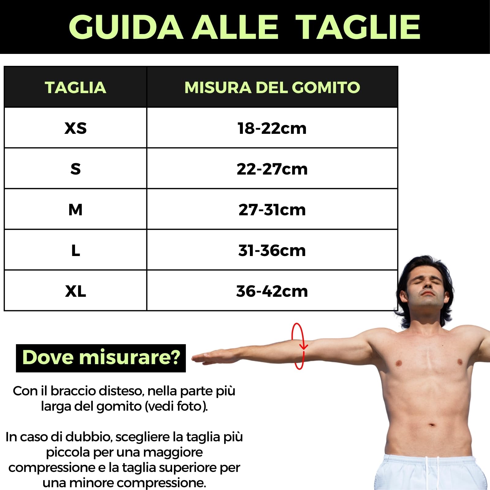 TOFBS 1 Paio Tutore Epicondilite Gomito, Gomito Tennista Compressione TOFBS 1 Paio Tutore Epicondilite Gomito, Gomito Tennista Compressione