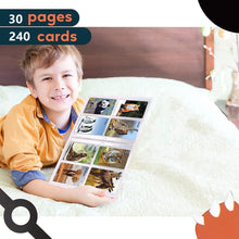 Carica l&#39;immagine nel visualizzatore di Gallery, Raccoglitore di carte, Album di carte, Porta carte a 4 tasche, Album e custodie per giochi di carte collezionabili, Capacità 240 carte SRDT-5