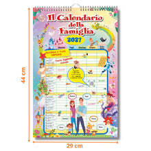 Carica l'immagine nel visualizzatore di Gallery, EURO PUBLISHING: Calendario della Famiglia Agenda 2027 29x44cm