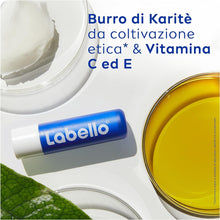 Carica l&#39;immagine nel visualizzatore di Gallery, Labello Classic Care Balsamo Labbra 4.8 g, Burrocacao labbra classico fondente sulle labbra, Lip balm con burro di karité idratante fino a 24 ore, Senza oli minerali e paraffine