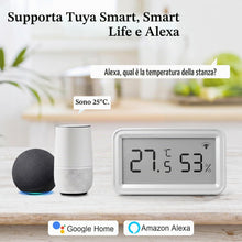 Carica l'immagine nel visualizzatore di Gallery, Termometro Ambiente Interno, Igrometro Umidità Casa WiFi, Con Smart Alert, Archiviazione dei dati, Termoigrometro per ca