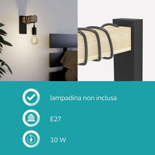 Carica l'immagine nel visualizzatore di Gallery, Eglo Lampada da parete Townshend, plafoniera vintage a uno punto