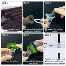 Carica l'immagine nel visualizzatore di Gallery, 125PCS spugne per crescita Kit di Baccelli di Semi,sistema di coltivazione idroponico con 12 cesti per piante, 50 etiche