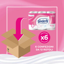 Carica l'immagine nel visualizzatore di Gallery, Tenderly, Carta Igienica, Pink, 72 Rotoli, Pulizia Efficace, Delicatamente Profumata, Finemente Decorata, Dermatologicam