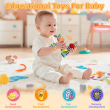 Carica l'immagine nel visualizzatore di Gallery, Vicloon Baby Rattle, 4 Pack Neonato Sonagli Calzini da Polso a Sonaglio per Bambini, Sonagli sensoriali, Giocattoli Soff