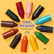 Carica l'immagine nel visualizzatore di Gallery, Honeysticks Pastelli 100% Pura Cera d'Api (Confezione da 12 Pezzi)