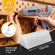Carica l'immagine nel visualizzatore di Gallery, DEKO Pistola Colla a Caldo: 60/100 W Doppio Temperatura Pistola in Silicone con Una Blossa, Pistola Colla Calda con 25 C